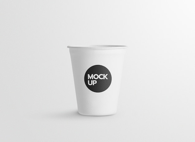 Mockup di bicchiere di carta