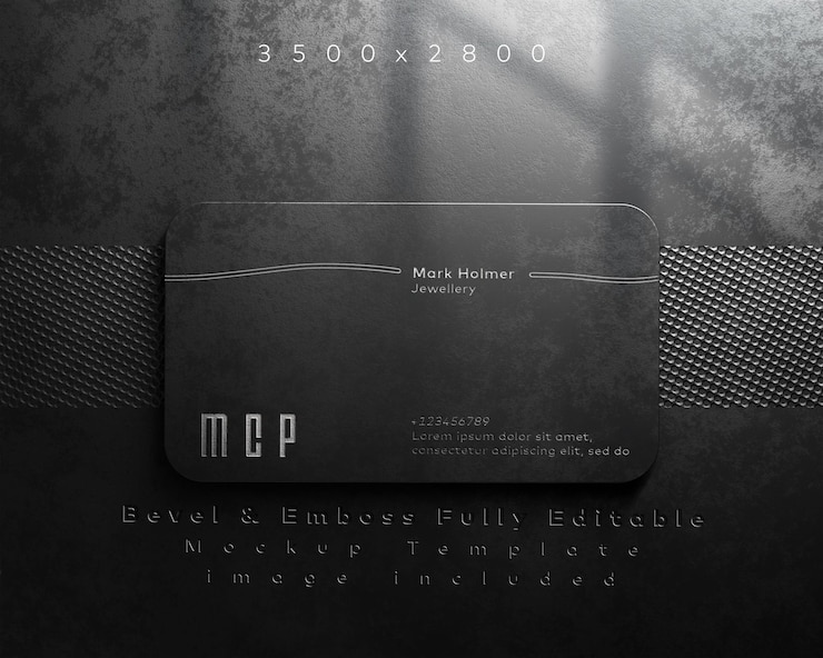 Mockup di biglietti da visita di lusso con opzioni di sfondo selezionabili con effetto smussato oro e argento