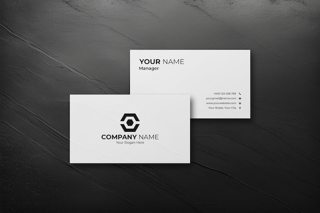Mockup di biglietti da visita di lusso psd