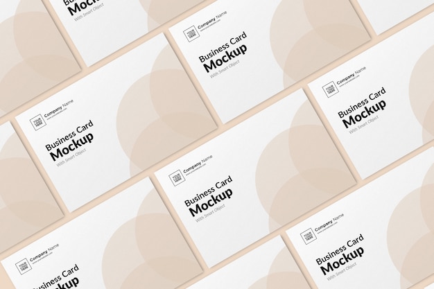 Mockup di biglietti da visita di paesaggio