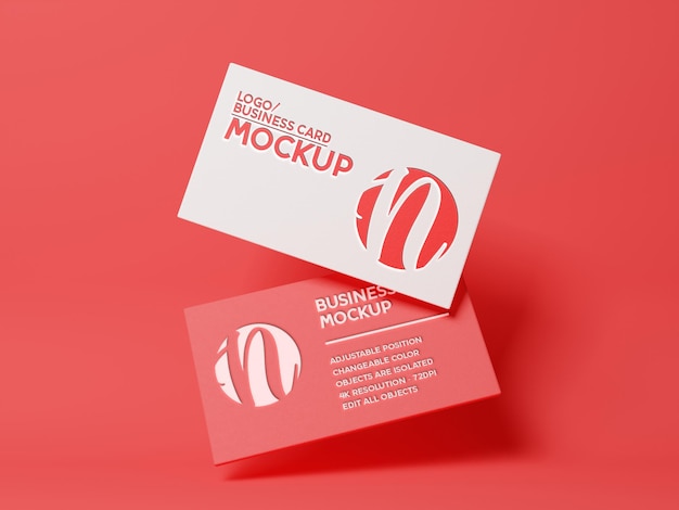 Mockup di biglietti da visita e logo con texture argento e dorata