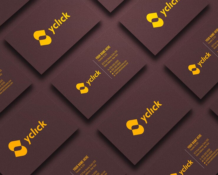 Mockup di biglietti da visita elegante e moderno