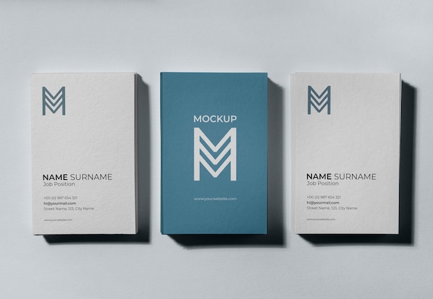 Mockup di biglietti da visita modello