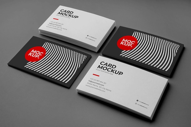 Mockup di biglietti da visita modello