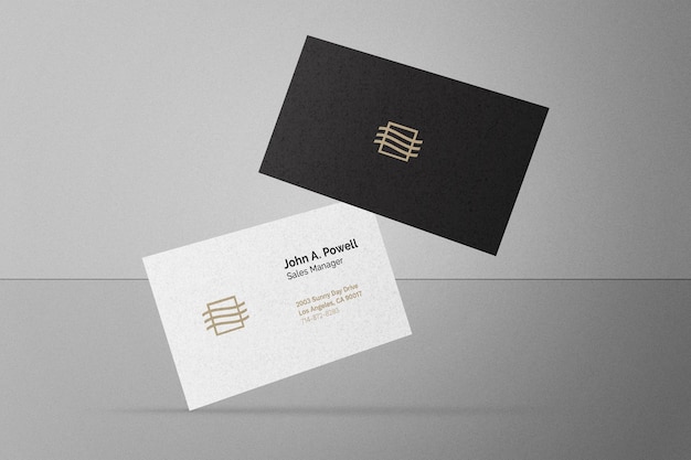 Mockup di biglietti da visita