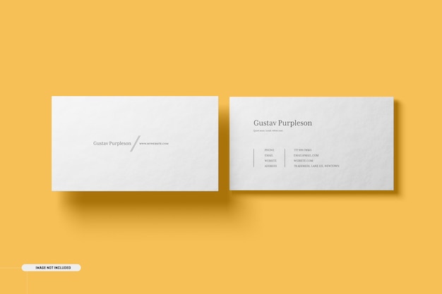 Mockup di biglietti da visita