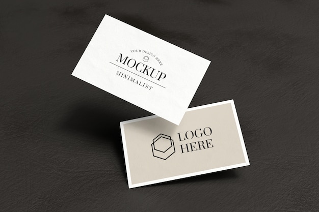 Mockup di biglietto da visita bianco
