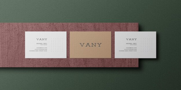 Mockup di biglietto da visita elegante