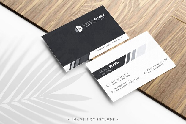Mockup di biglietto da visita minimalista