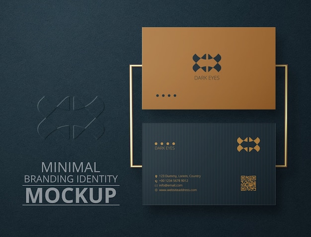 Mockup di biglietto da visita minimo