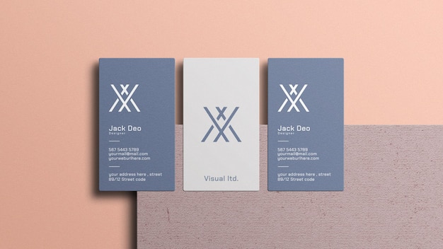 Mockup di biglietto da visita minimo