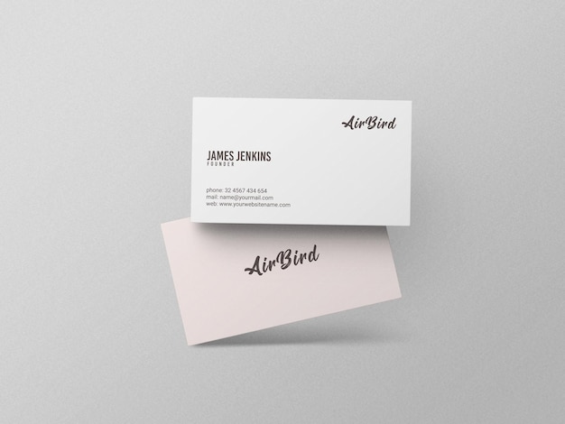 Mockup di biglietto da visita minimo