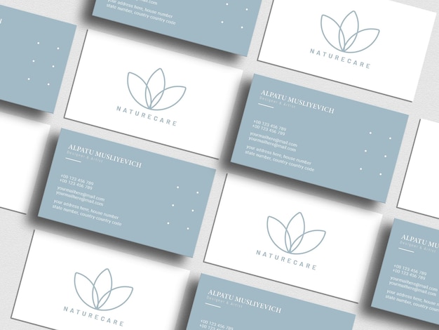 Mockup di biglietto da visita minimo
