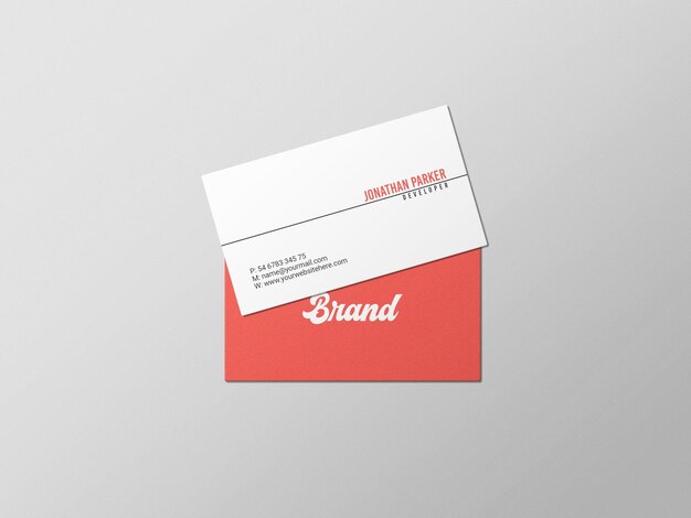 Mockup di biglietto da visita minimo