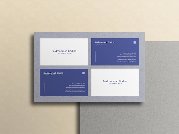 Mockup di biglietto da visita minimo