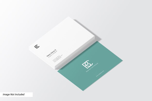 Mockup di biglietto da visita paesaggio strutturato