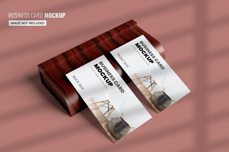 Mockup di biglietto da visita pulito fronte e retro