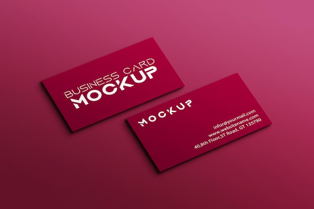 mockup di biglietto da visita semplice e pulito