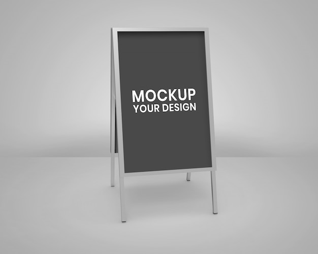 Mockup di bordo nero