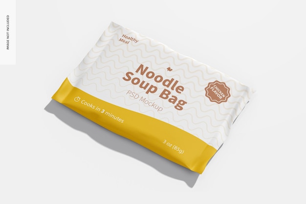 Mockup di borsa per zuppa di noodle