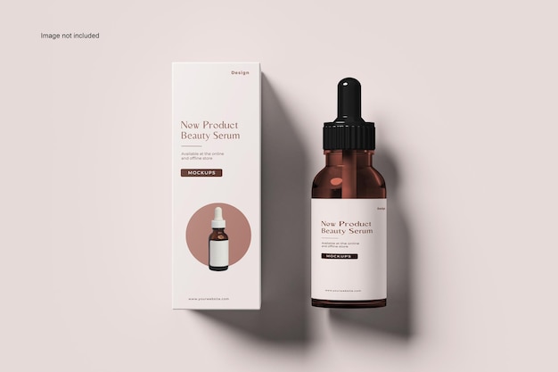 Mockup di bottiglia con contagocce