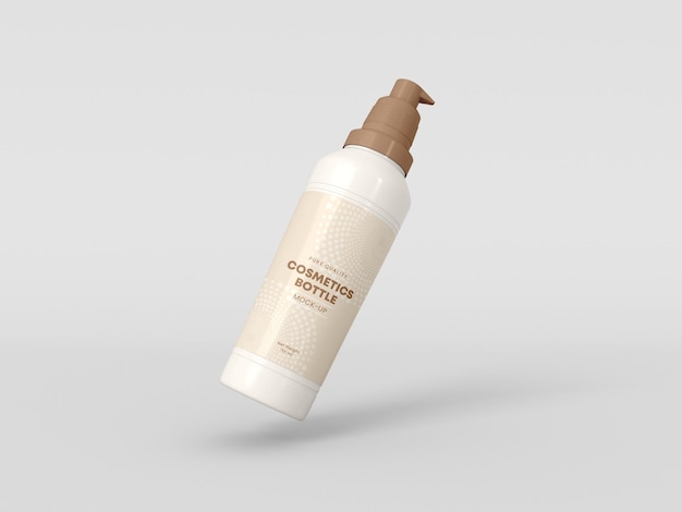 Mockup di bottiglia cosmetica