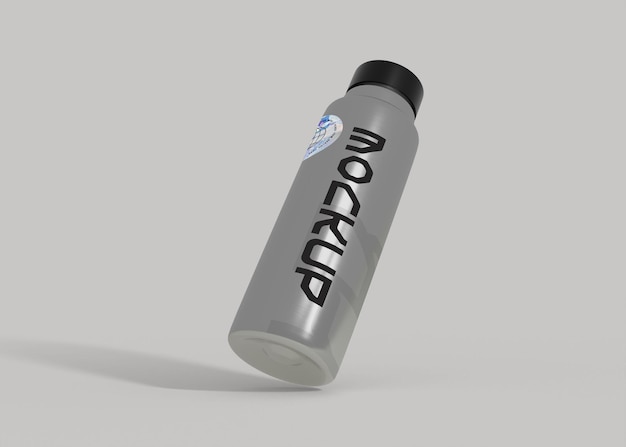 Mockup di bottiglia d'acqua per la vetrina del logo