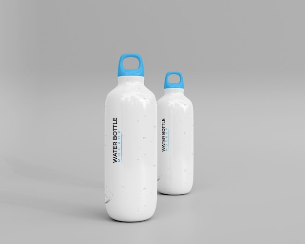 Mockup di bottiglia d'acqua realistica 3D
