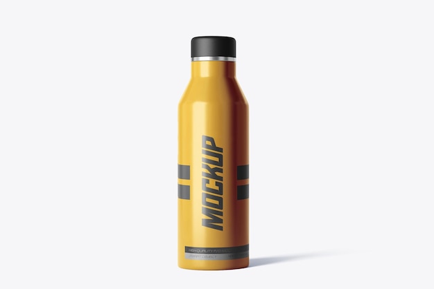 Mockup di bottiglia d'acqua sportiva