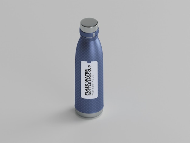 Mockup di bottiglia d'acqua sportiva