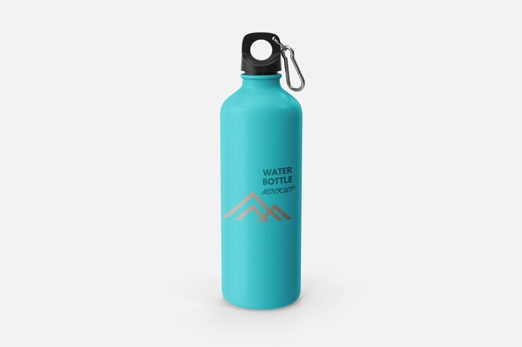 Mockup di bottiglia d'acqua
