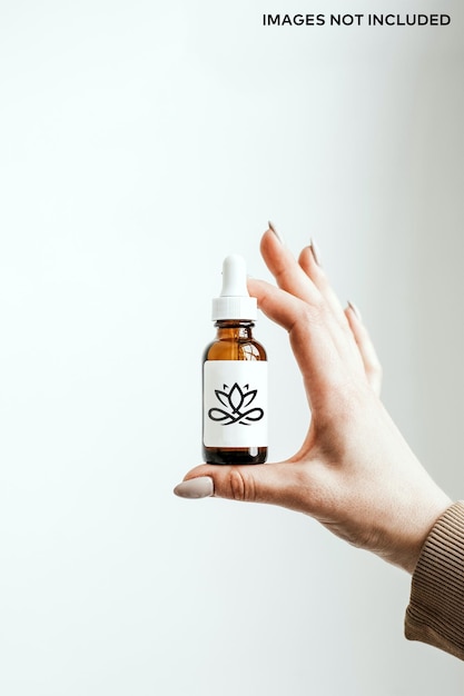 Mockup di bottiglia di olio