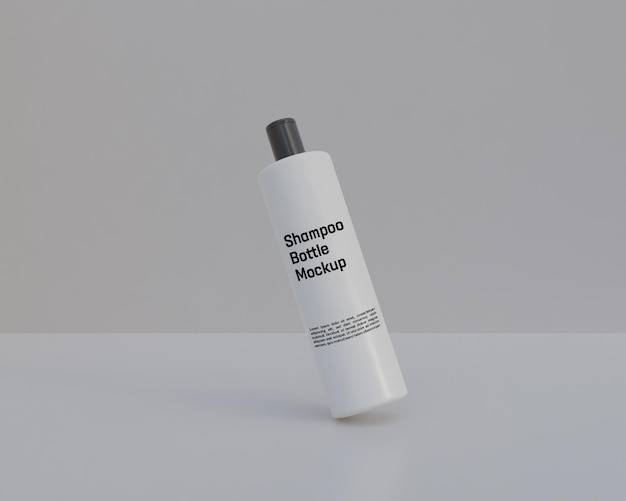 Mockup di bottiglia di shampoo 3d