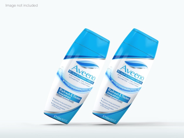 Mockup di bottiglia di shampoo