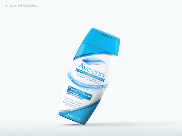 Mockup di bottiglia di shampoo
