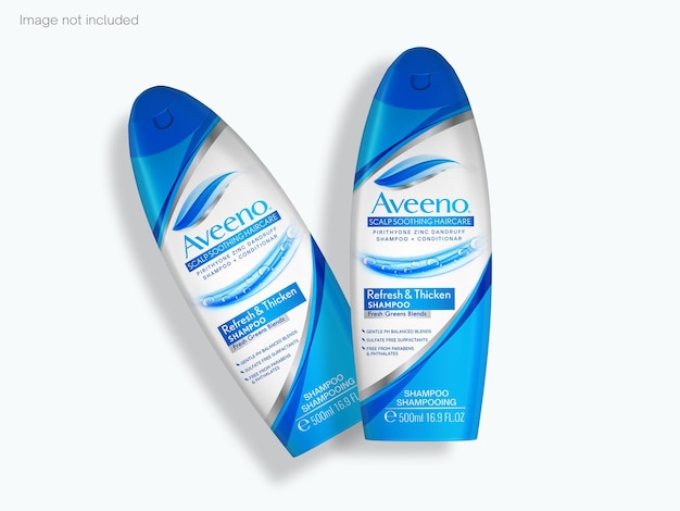 Mockup di bottiglia di shampoo