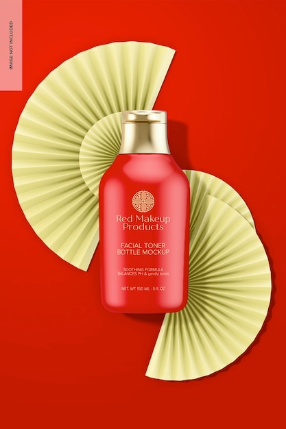 Mockup di bottiglia di toner per il viso da 150 ml