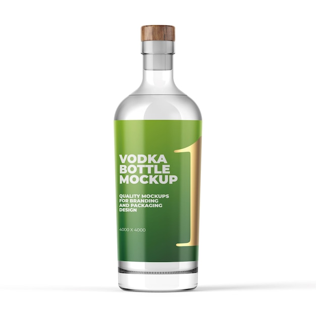 Mockup di bottiglia di whisky