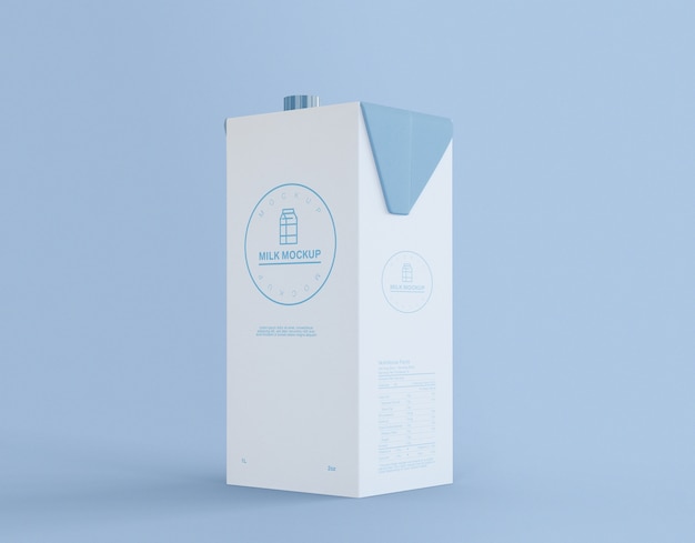 Mockup di bottiglia per il latte