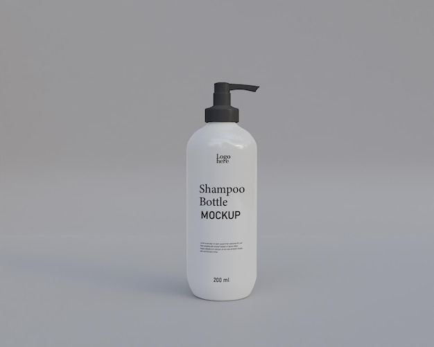 Mockup di bottiglia spray per shampoo