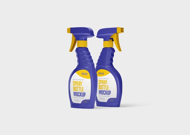 Mockup di bottiglia spray