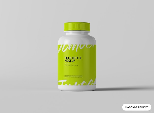 Mockup di bottiglie di pillole
