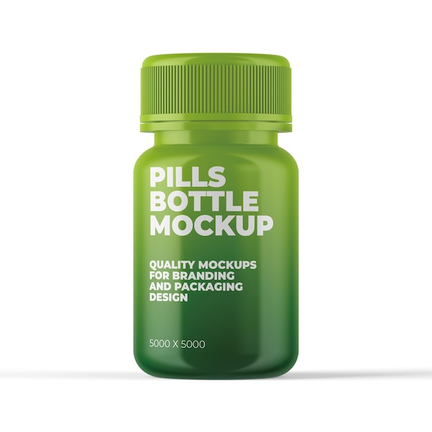 Mockup di bottiglie di pillole