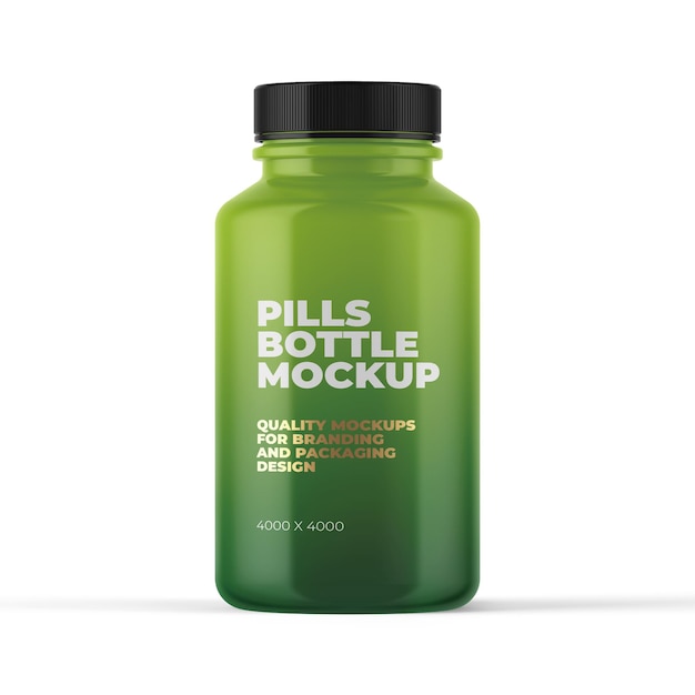 Mockup di bottiglie di pillole