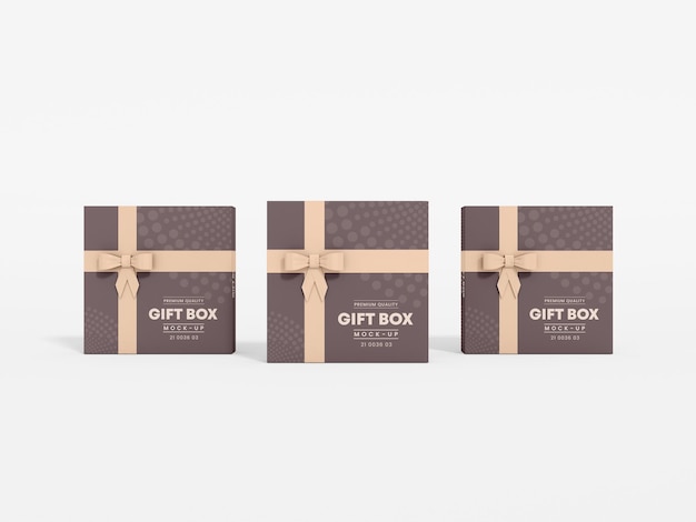 Mockup di branding in confezione regalo di lusso