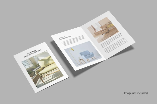 Mockup di brochure aziendale bi-fold