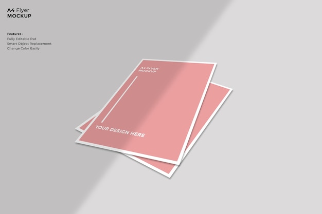 Mockup di brochure in stile minimalista