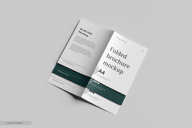 Mockup di brochure piegata A4