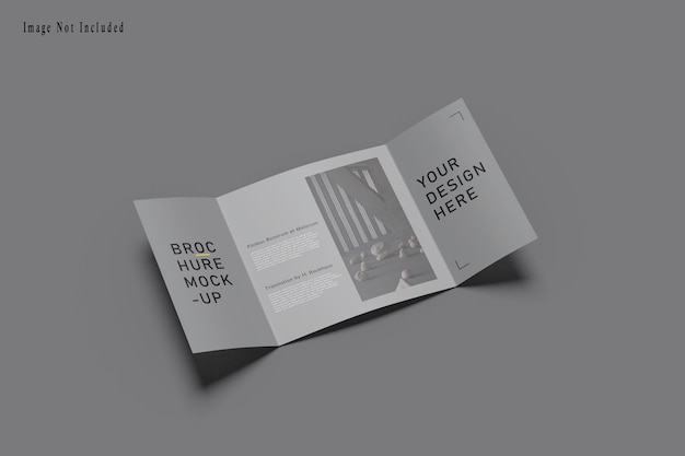 Mockup di brochure quadrato Gatefold