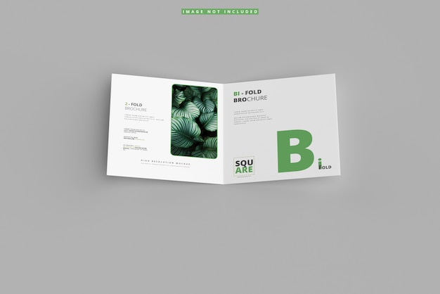 Mockup di brochure quadrato pieghevole